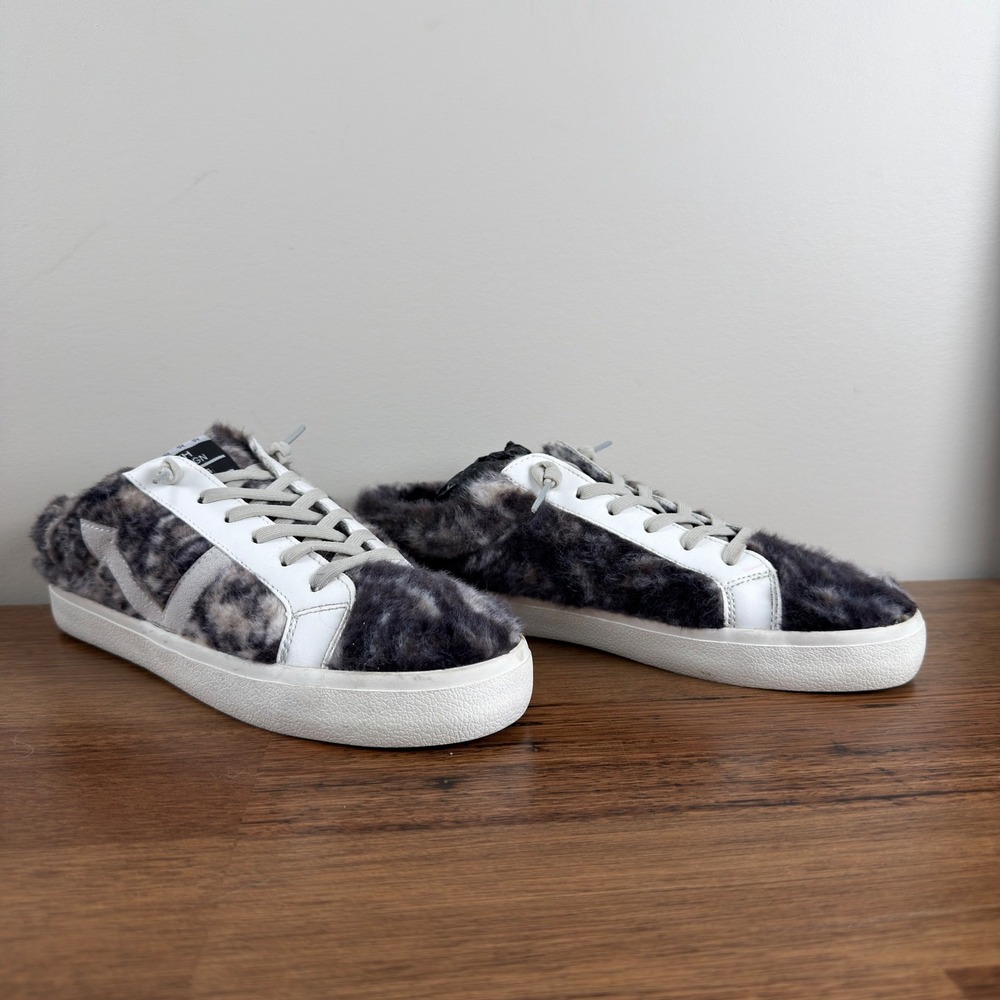 Vintage Havana Mix Snake Faux Fur Slip On Sneaker Mules Womens 9.5 NEW
